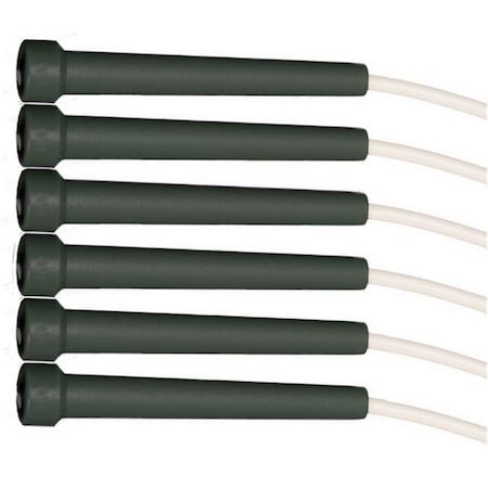 Champion Sports Champion Sports RSR16SET 16 ft. Rhino High Performance Licorice Speed Rope Set; White & Purple - Set of 6 RSR16SET